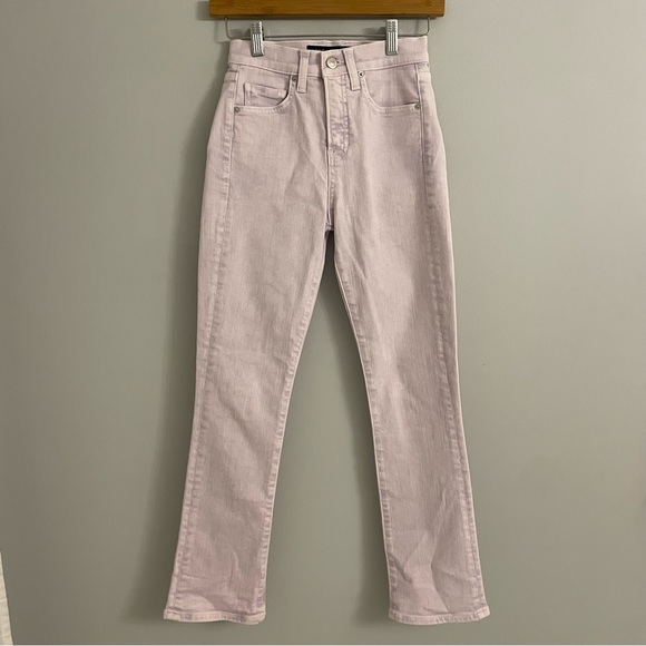 Veronica Beard Carly High-Rise Kick Flare Jeans Lavender Purple - Picture 2 of 9
